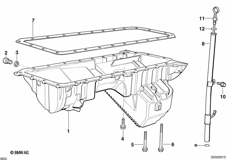 Genuine BMW 11131748755 E36 Oil Pan (Inc. Z3) | ML Performance EU Car Parts