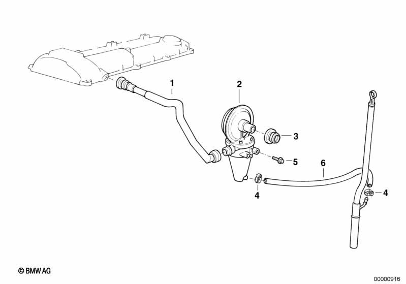 Crankcase-Ventilation/oil separator