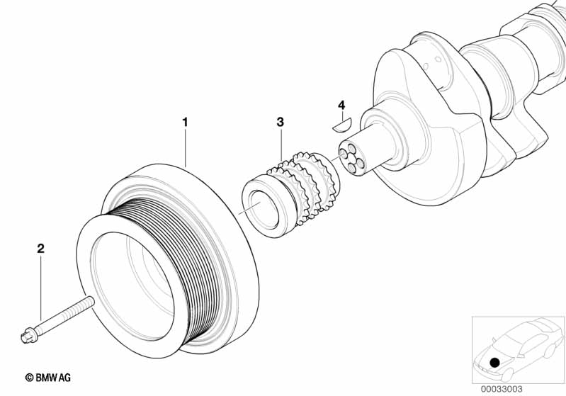 Genuine BMW 11212248475 E38 E65 Crankshaft Sprocket (Inc. 740d) | ML Performance UK Car Parts