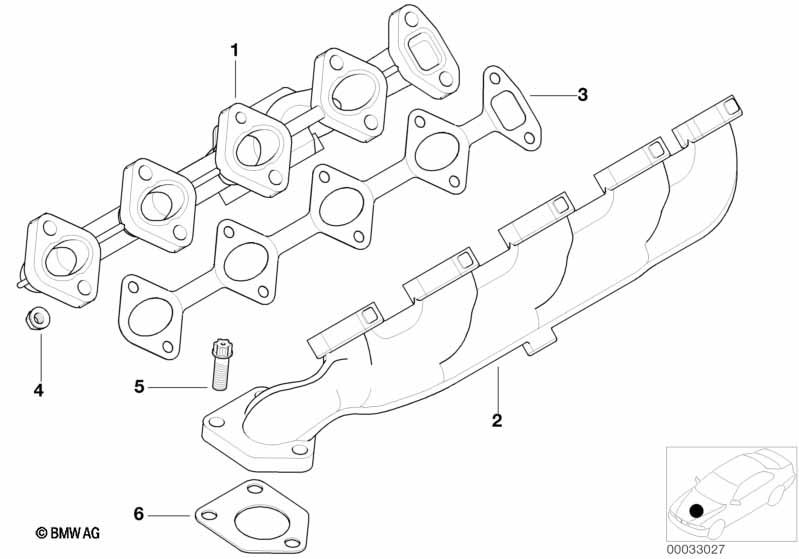 Genuine BMW 11657796893 E65 Gasket Asbestos Free (Inc. 745d) | ML Performance UK Car Parts