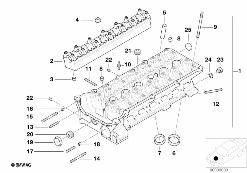 Genuine BMW 11121436224 E65 E36 E61 Bearing Ledge Exhaust (Inc. Z3 2.2i, 530i & 528i) | ML Performance EU Car Parts