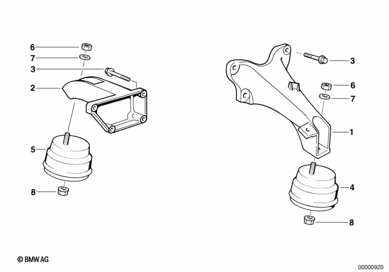 Genuine BMW 11811141832 E36 Supporting Bracket Right (Inc. 318tds) | ML Performance UK Car Parts
