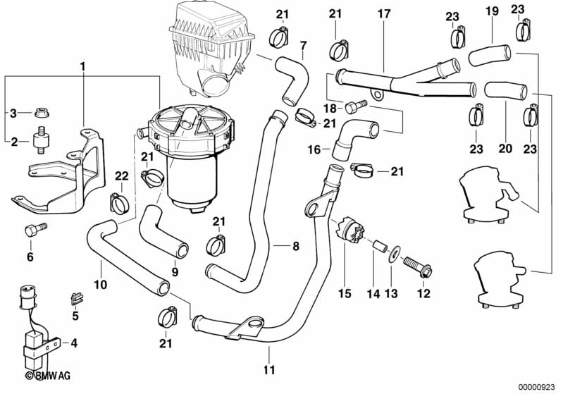 Genuine BMW 11721728897 E31 Hose (Inc. 850Ci) | ML Performance UK Car Parts