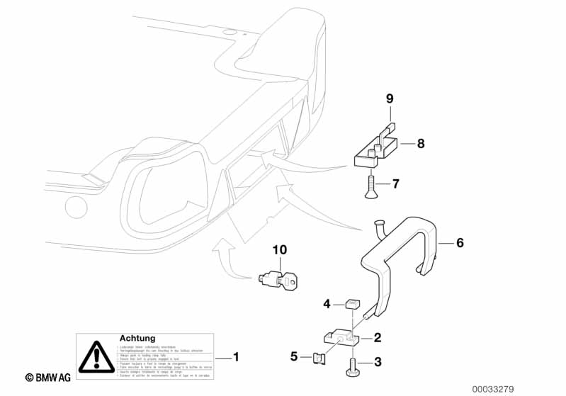 Trailer, indiv. parts, load ramp catch