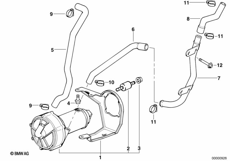 Genuine BMW 11721742399 E34 Hose (Inc. 530i) | ML Performance UK Car Parts