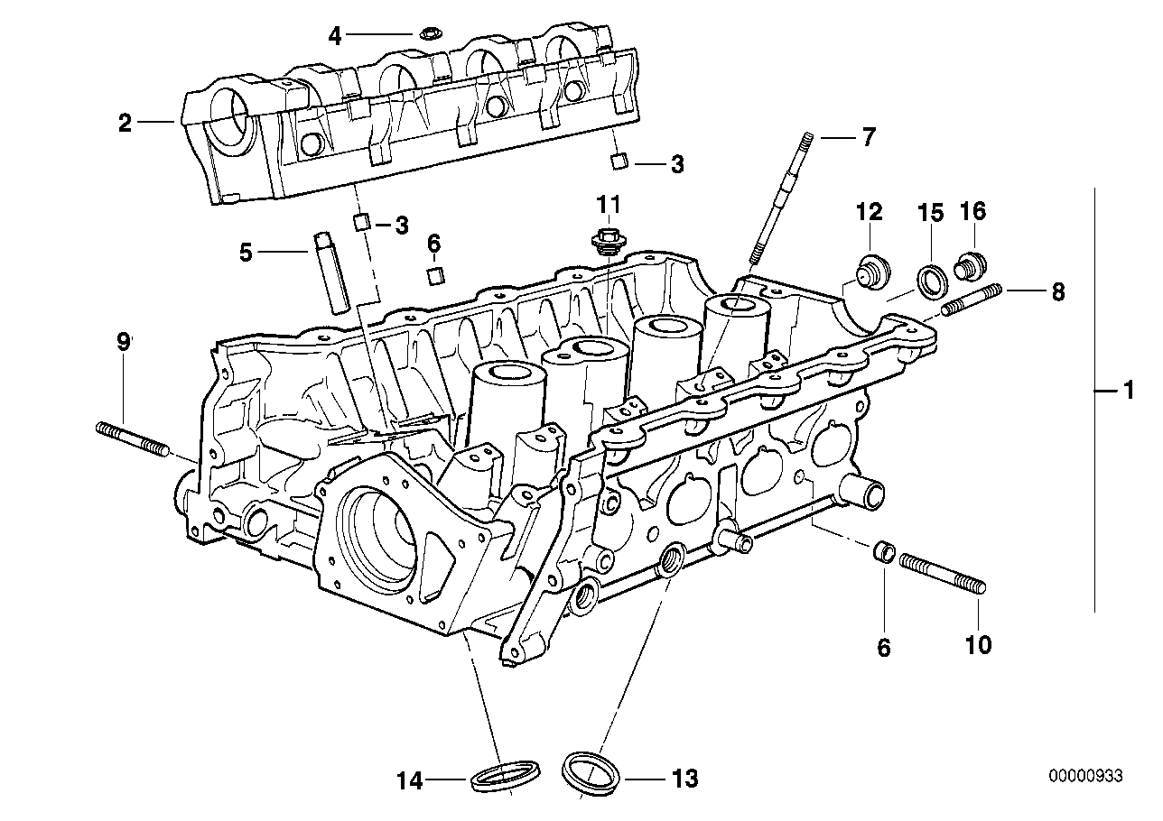 bmw e36 318i cylinder head