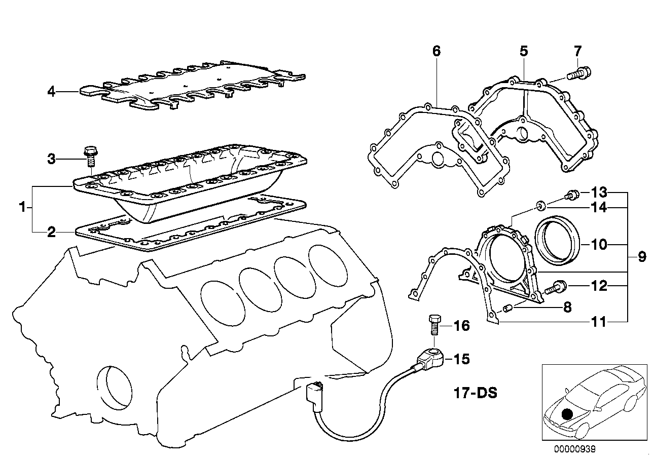 Genuine BMW 11141736175 E31 E38 E34 Gasket Asbestos Free (Inc. 540i, 740i & 840i) | ML Performance UK Car Parts