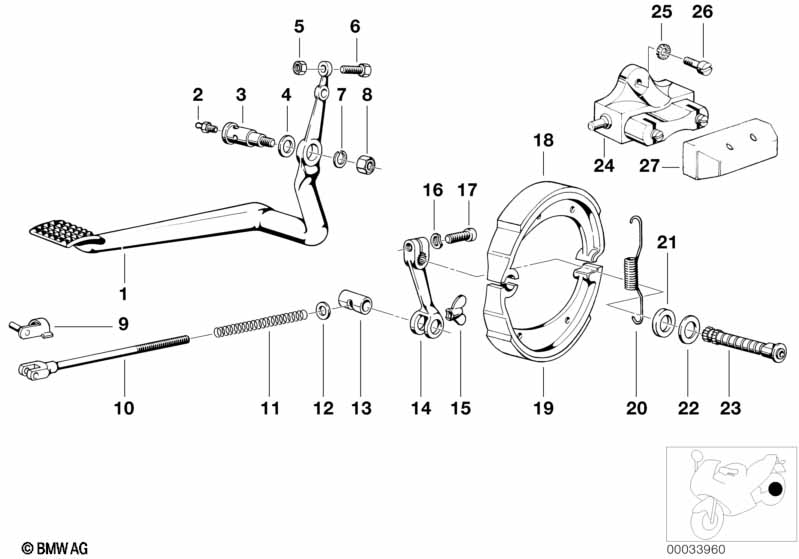 Genuine BMW 34211457091 Tension Spring (Inc. R75/6, R75/5 & R65) | ML Performance UK Car Parts