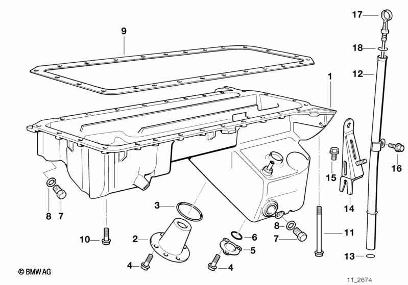 Genuine BMW 11131404656 E36 Oil Pan (Inc. M3) ML Performance