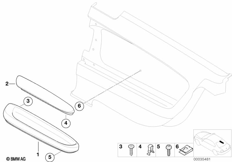 Armrest, rear