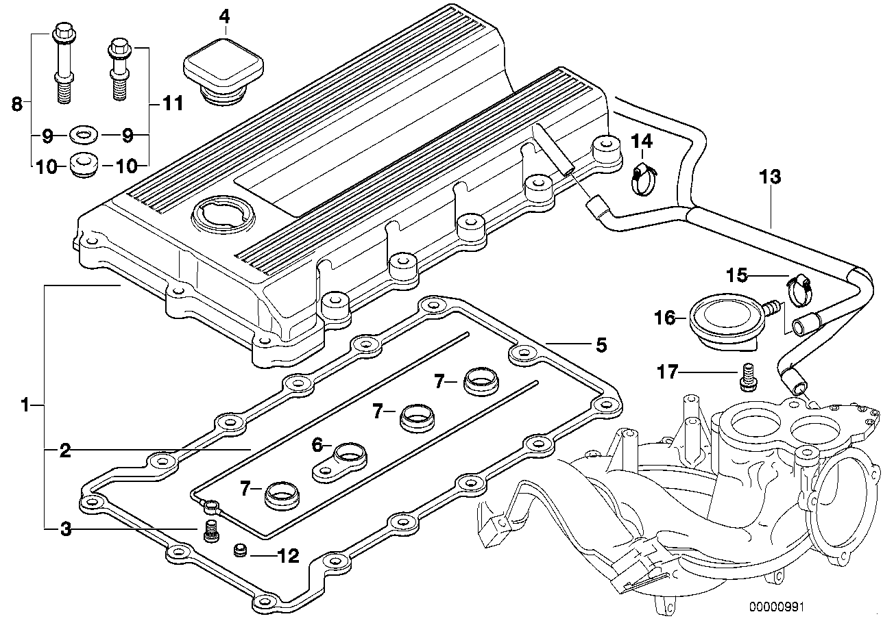 Genuine BMW 11121247948 E36 Gasket (Inc. 318is, 318i & Z3 1.9) | Duco Car Parts UK Car Parts