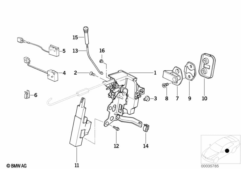 Door lock front