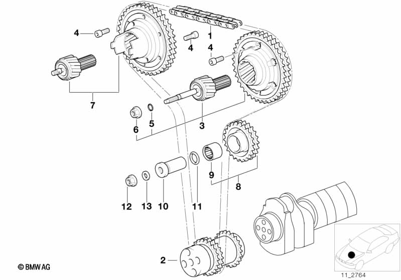 Genuine BMW 11361405174 E36 Vanos Gearbox, Outlet (Inc. M3 & Z3 M) | ML Performance UK Car Parts