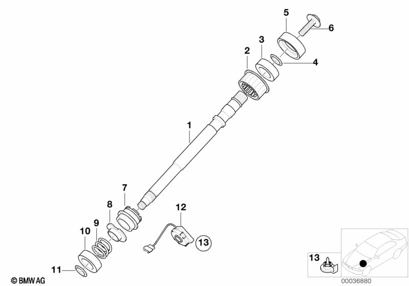 Steer.col.-steer. spin. upper