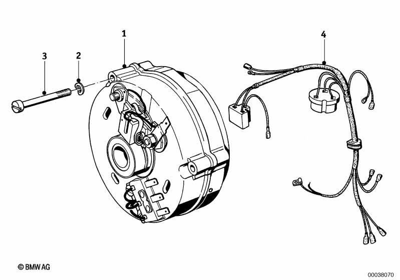 Genuine BMW 12311357497 Alternator 14V20A (Inc. R75/5, R90/6 & R60/2) | ML Performance EU Car Parts