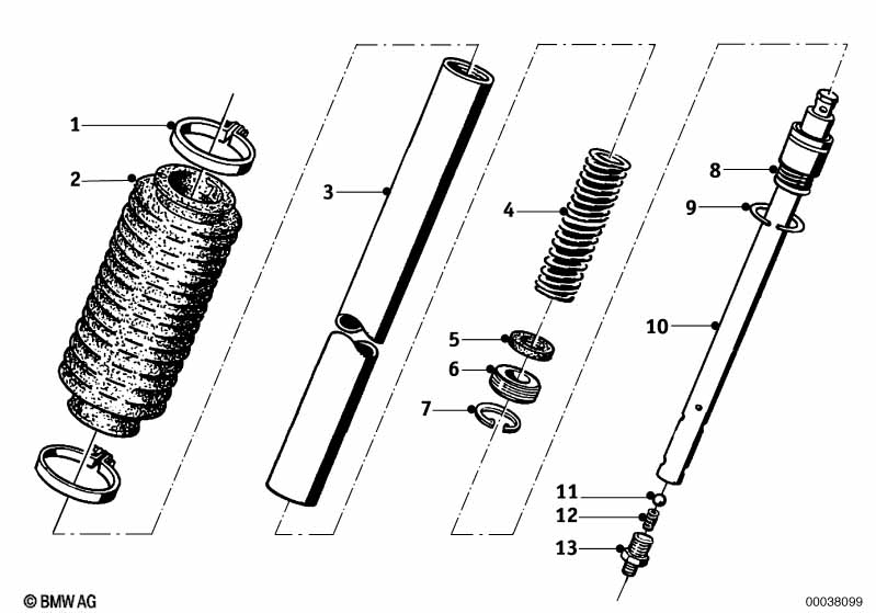 Genuine BMW 31422000376 Fork Tube (Inc. R50/2 & R60/2) | ML Performance UK Car Parts