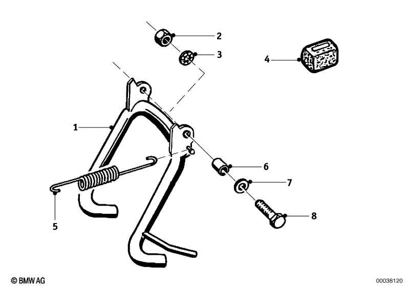 Genuine BMW 46524028047 Center Stand (Inc. R50 S) | ML Performance UK Car Parts