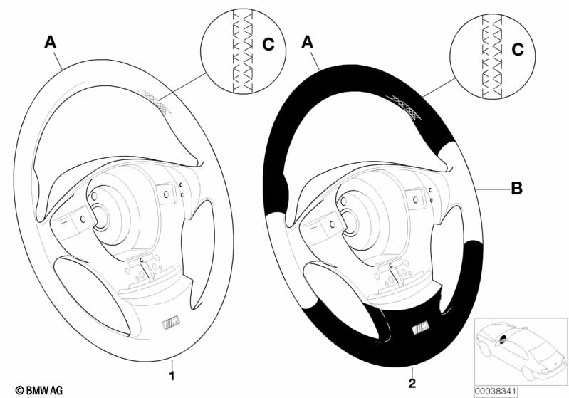 Individ. M sports strng whl airbag SA710