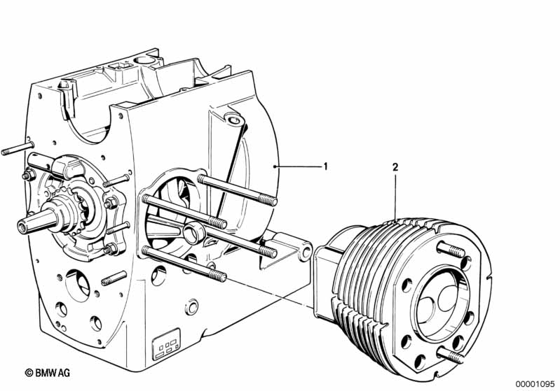 Short engine / Cylinder with pistons Short engine / Cylinder with pistons