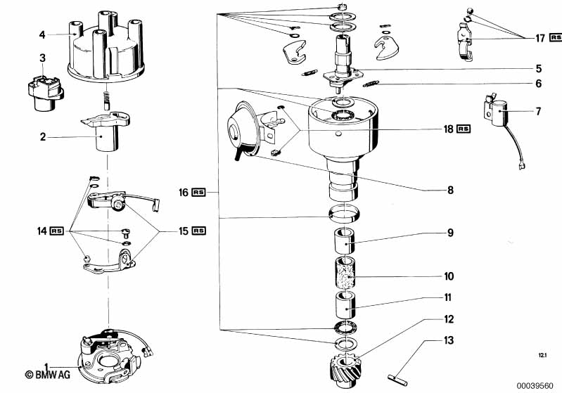 Genuine BMW 12111362221 E21 E12 Rotor 5000-OHM (Inc. 2500, 3.3L & 320) | ML Performance UK Car Parts
