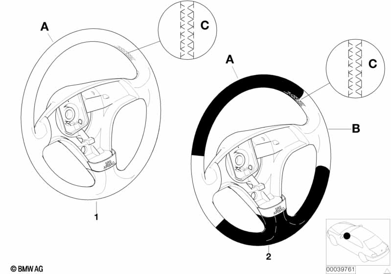 Individ. sports strng whl,airbag,SA 255