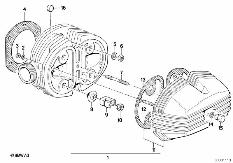 Genuine BMW 11121263761 Rocker Box Cover Right SILBER (Inc. R45T, R45/N & R45T/N) | ML Performance UK Car Parts