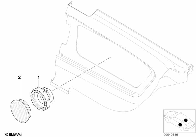 Parts,lat.trim panel rear, HiFi/Top-HiFi