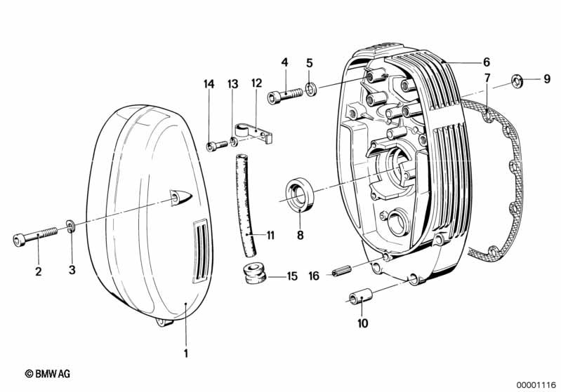 Genuine BMW 46612322495 Fillister-Head Screw M6X45-8.8 ZNS (Inc. R65T) | ML Performance UK Car Parts