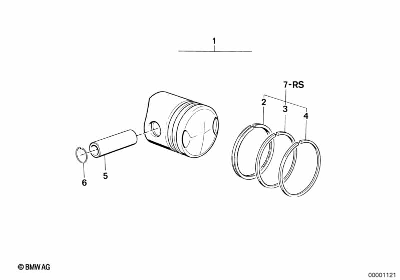 Piston, single components