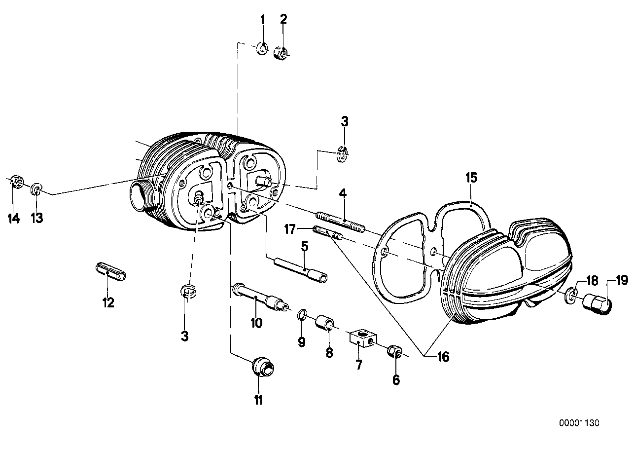 Genuine BMW 11121250240 Cylinder Head Cover (Inc. R 100 GS, R90S & R60/5) | ML Performance UK Car Parts