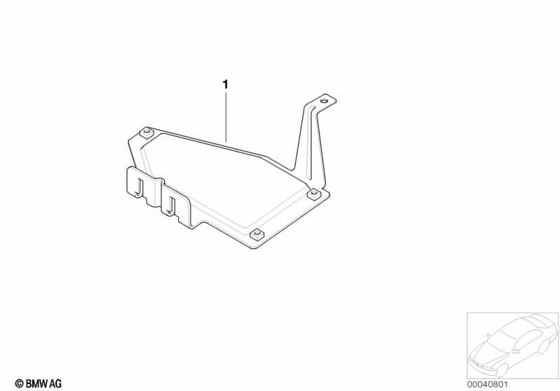 Cable covering/control unit support