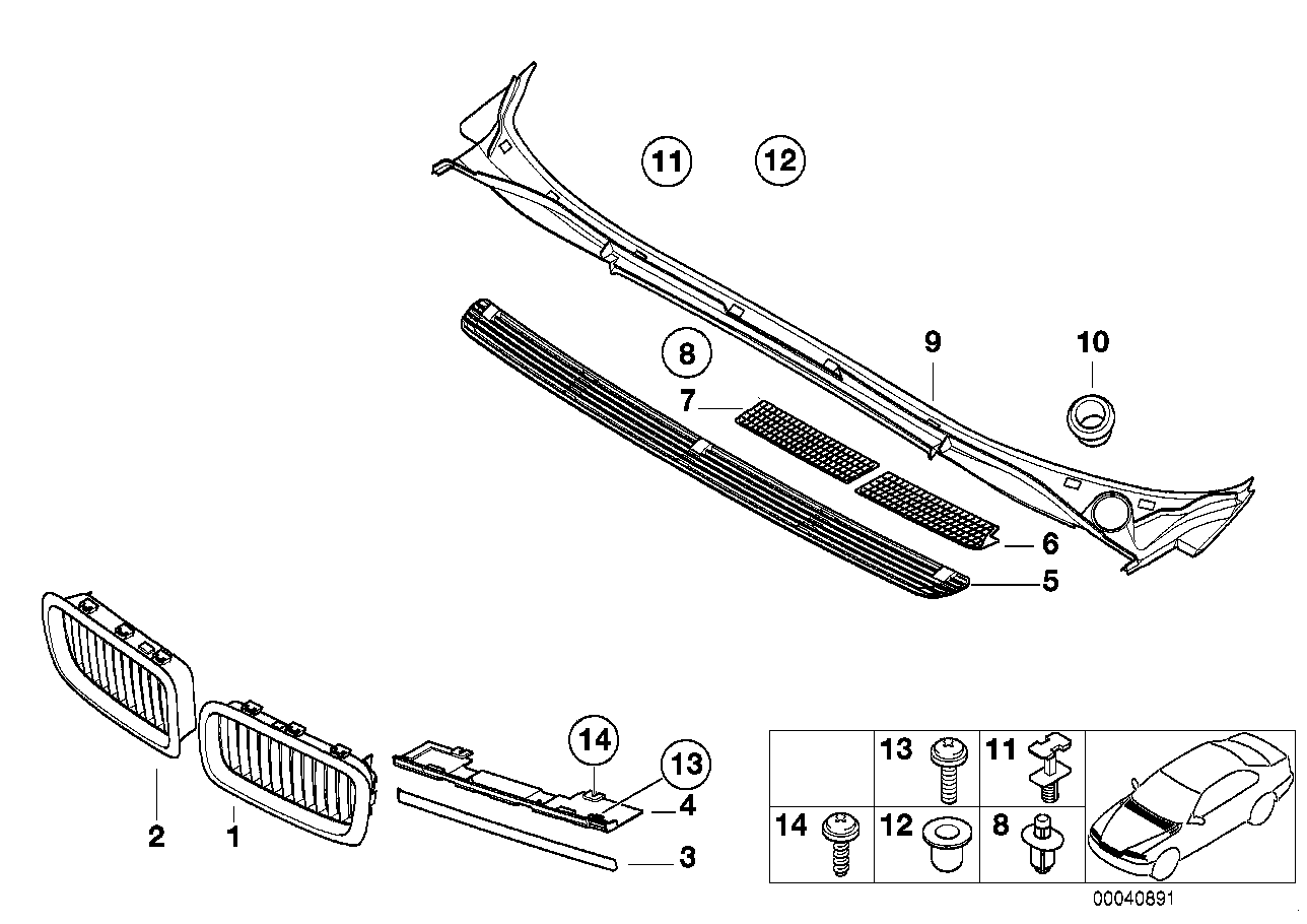 Genuine BMW 51718125477 E38 Cover (Inc. 740i, 730i & 750i) | ML Performance UK Car Parts