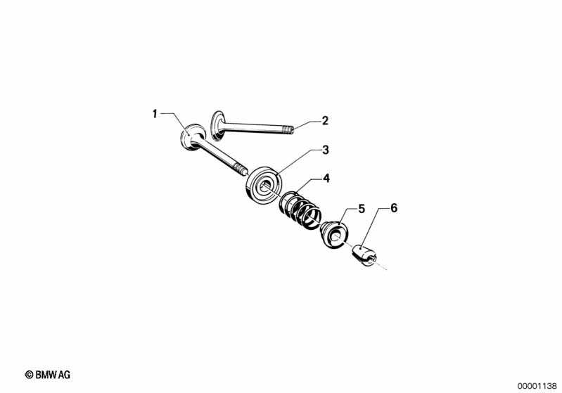 Genuine BMW 11341337453 Exhaust Valve D=38 (Inc. R 75 , R75/6 & R 80 G/S) | ML Performance UK Car Parts