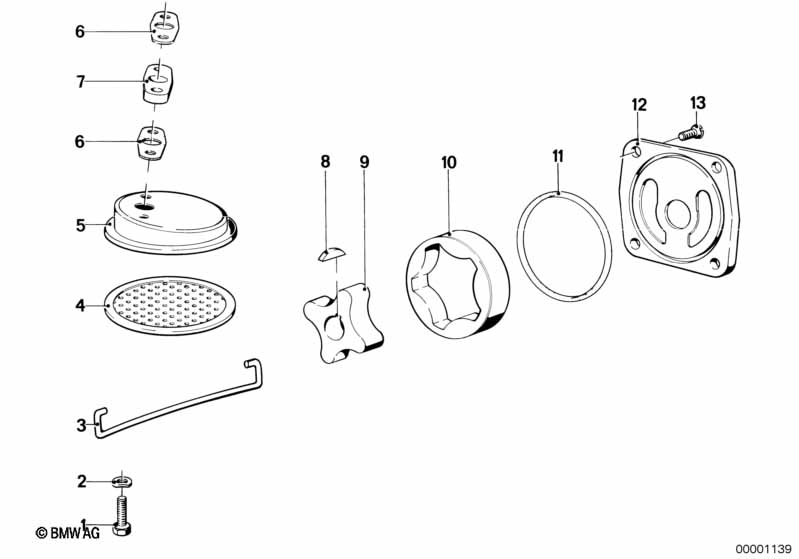 Single parts for oil pump