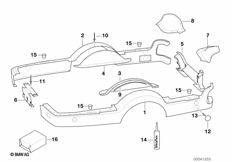 Trailer, individual parts, plastic parts