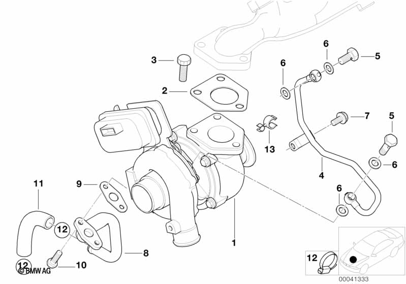 Genuine BMW 11422249836 E38 Oil Pipe ZYL. 5-8 (Inc. 740d) | ML Performance UK Car Parts
