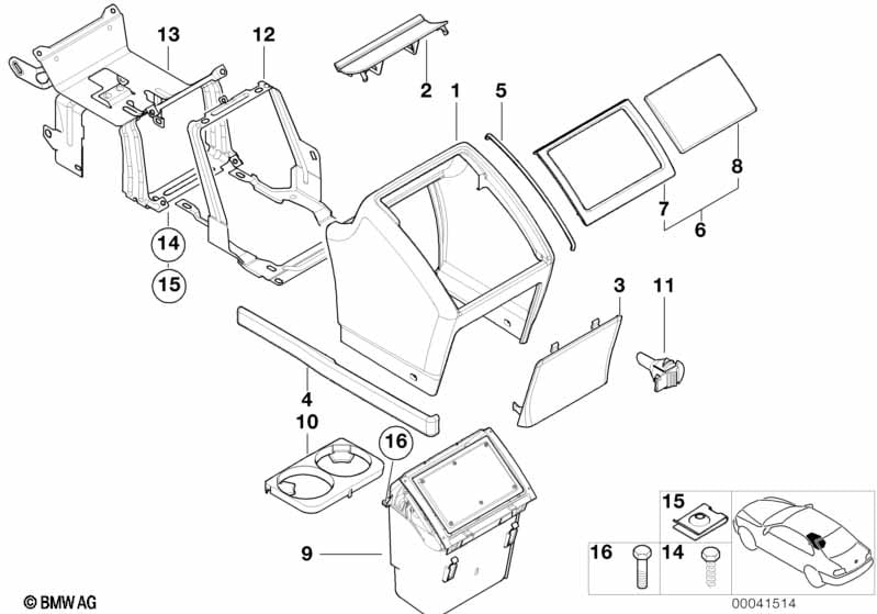 Rear center console