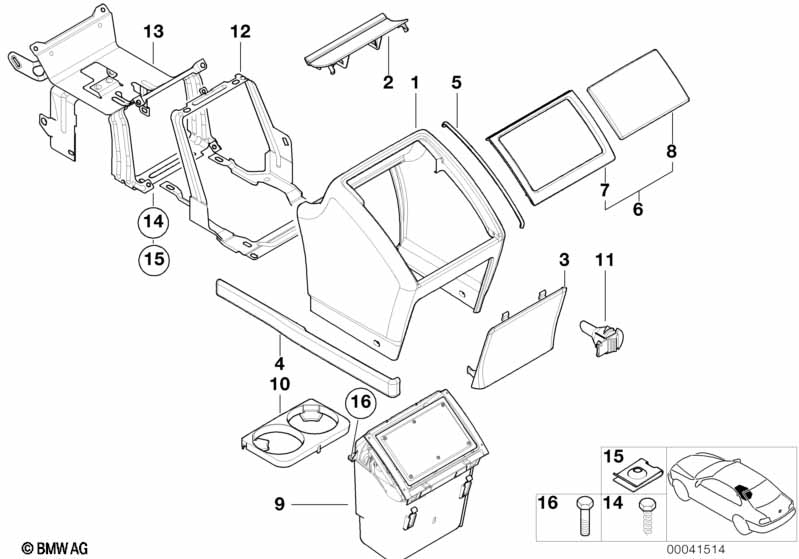 Rear center console