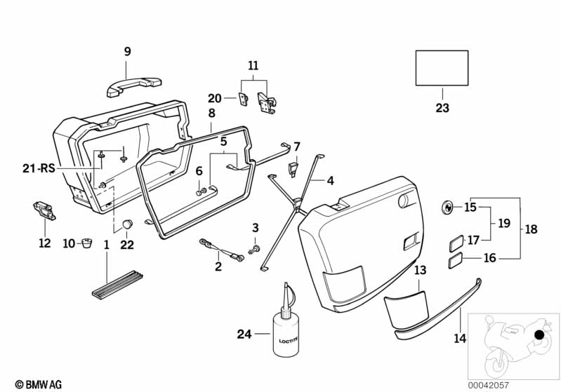 Integral case single parts