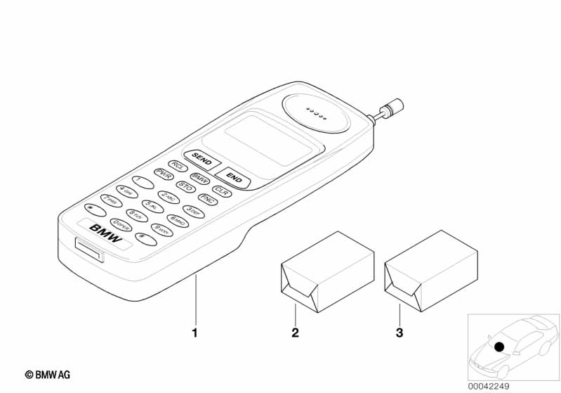 Installing set car telephone