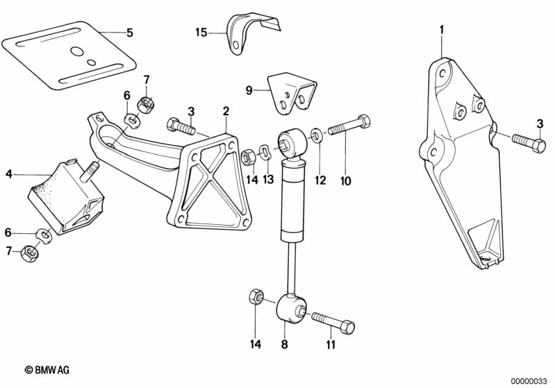 Genuine BMW 11811135765 E34 Supporting Bracket Left (Inc. 524td) | ML Performance UK Car Parts