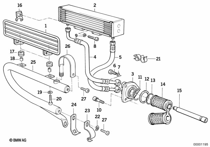 Genuine BMW 11421338509 Oil Cooling Pipe Outlet (Inc. R 80 GS & R 100 GS) | ML Performance UK Car Parts