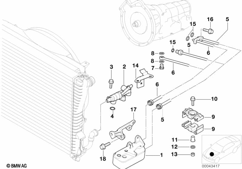 Oil cooler/Oil cooling pipe