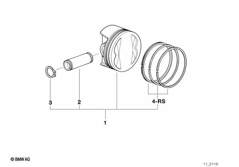 Piston, single components