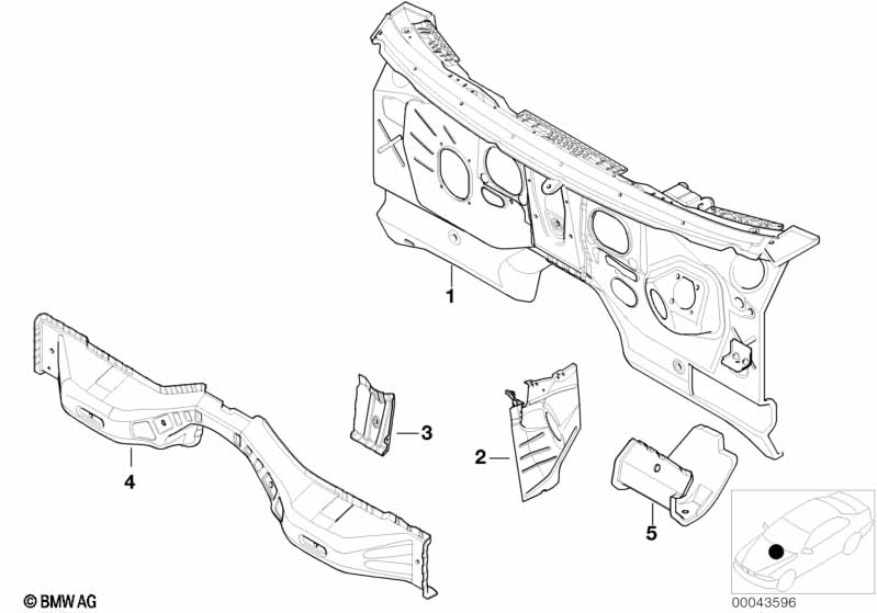 Genuine BMW 41118265567 E53 Left Reinforcement Floor Panel (Inc. X5) | ML Performance EU Car Parts
