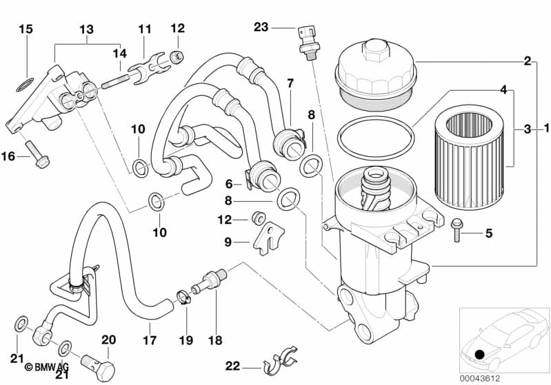 Lubrication system-Oil filter