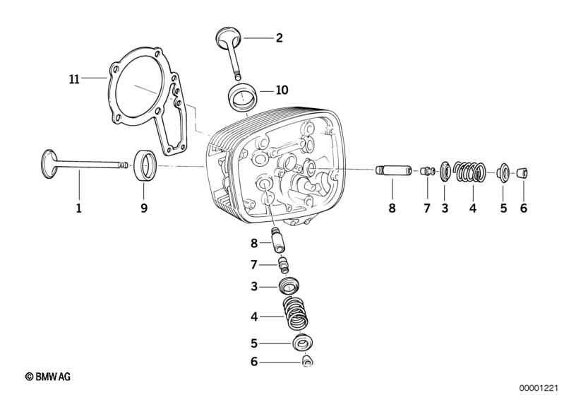 Timing gear - Intake valve/exhaust valve