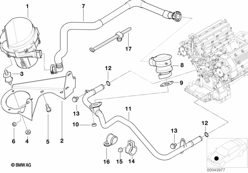 Genuine BMW 11721407776 E52 Holder (Inc. AlpinaV8 & Z8) | ML Performance UK Car Parts