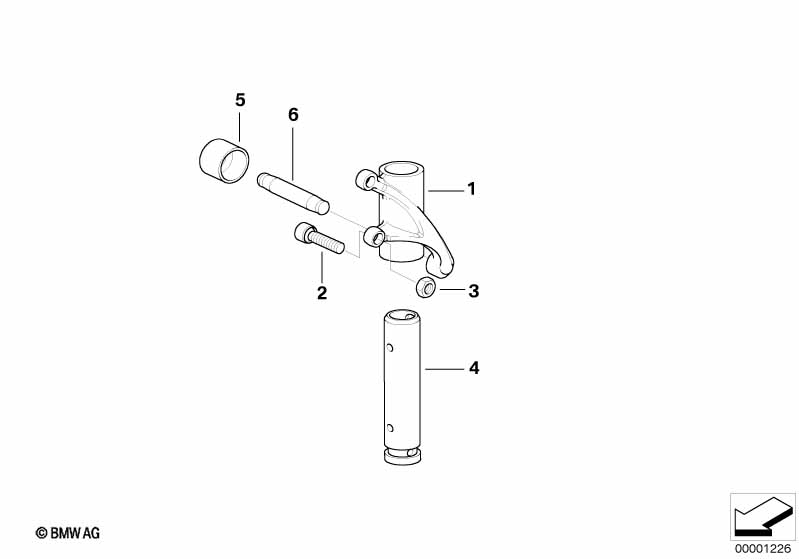 Rocker arm/shaft/valve lifter