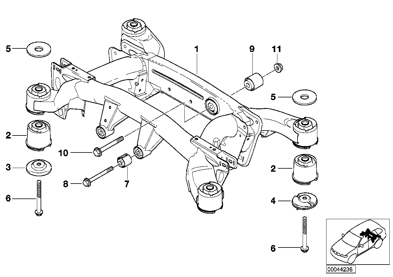 Genuine BMW 33311094059 E53 Stopper, Front (Inc. X5 3.0d, X5 3.0i & X5 4.8is) | ML Performance UK Car Parts